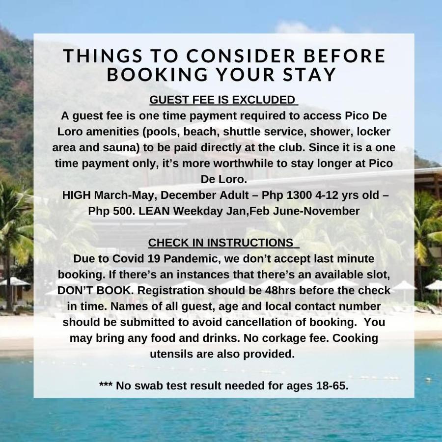 Pico De Loro Resort Condotel นาซุกบู ภายนอก รูปภาพ